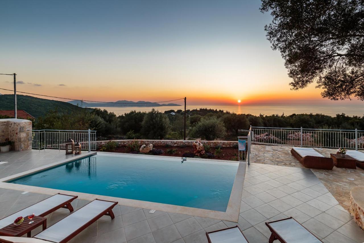 Fiscardo Luxury Stone Villa Alex ,With Sunset View! Fiskardo Luaran gambar