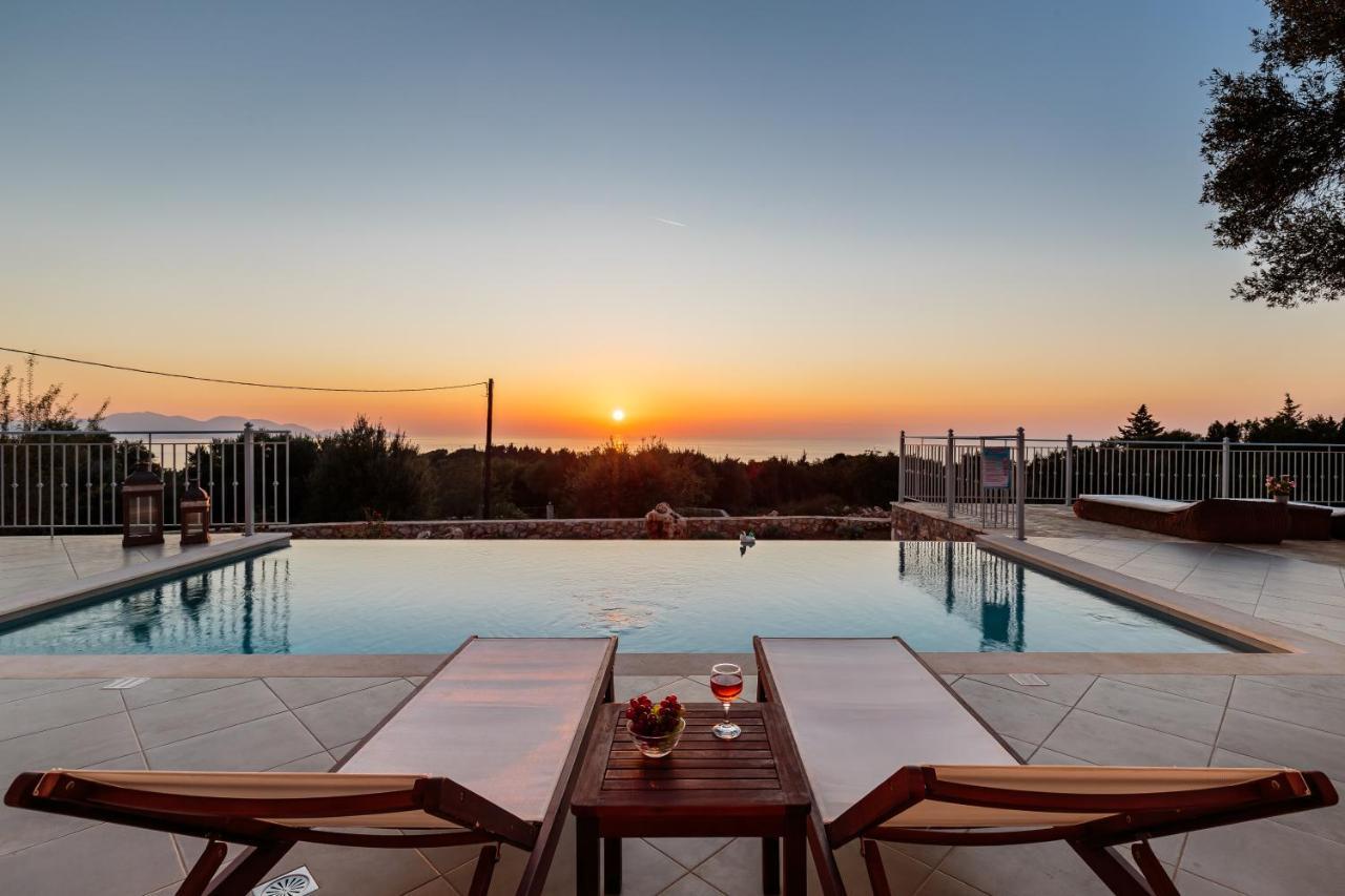 Fiscardo Luxury Stone Villa Alex ,With Sunset View! Fiskardo Luaran gambar