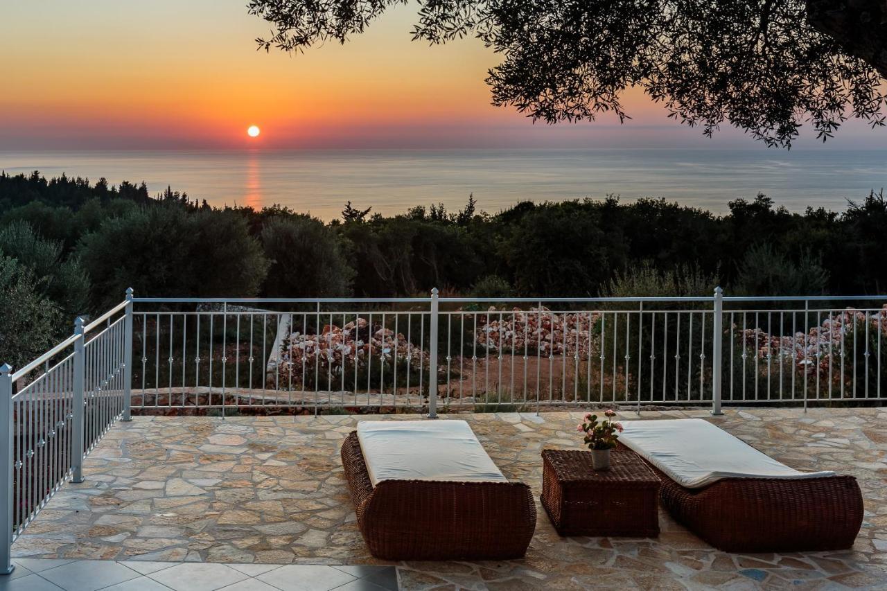 Fiscardo Luxury Stone Villa Alex ,With Sunset View! Fiskardo Luaran gambar