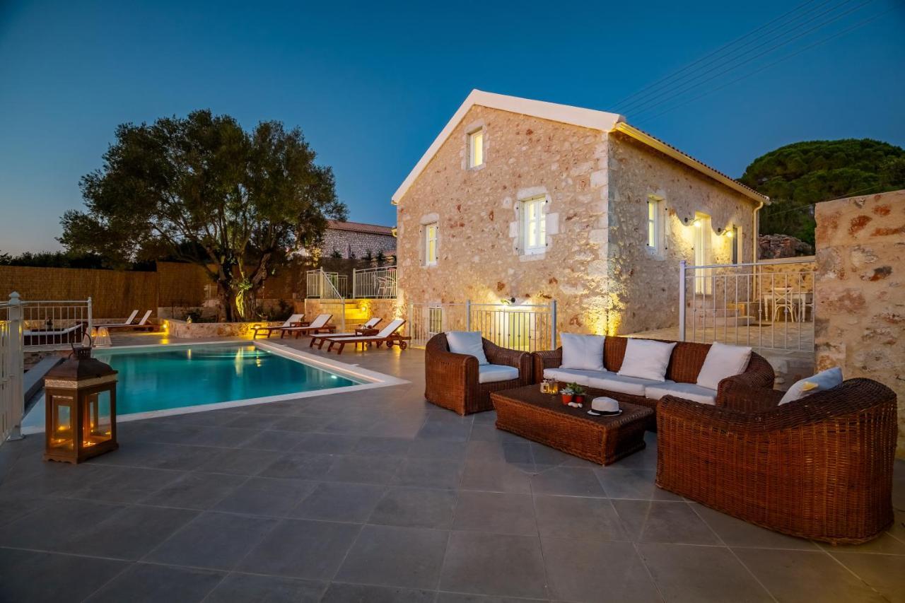 Fiscardo Luxury Stone Villa Alex ,With Sunset View! Fiskardo Luaran gambar